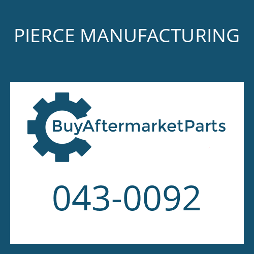 043-0092 PIERCE MANUFACTURING SPACER