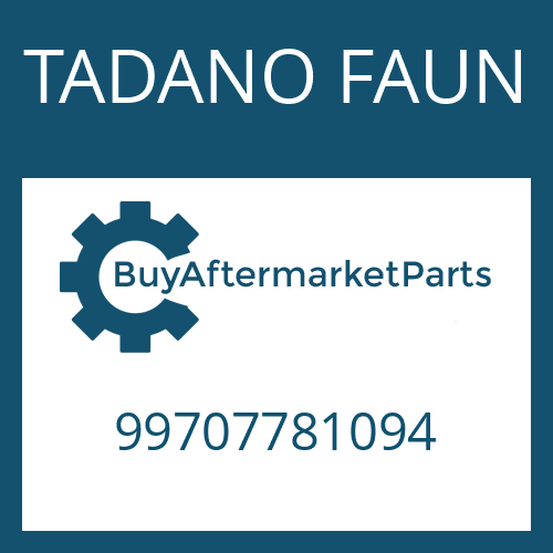 99707781094 TADANO FAUN DRIVESHAFT