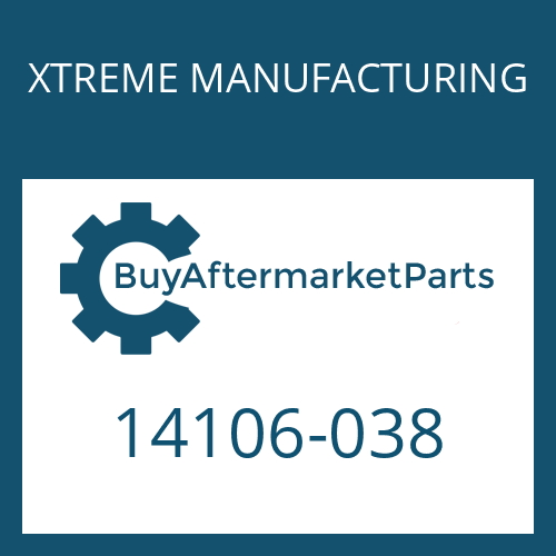 14106-038 XTREME MANUFACTURING SCREW