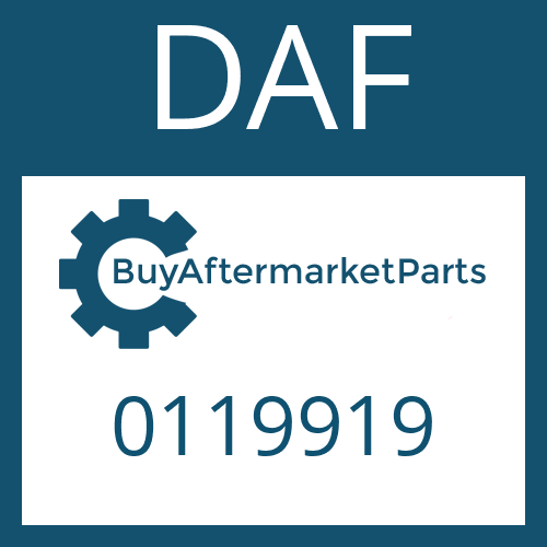 0119919 DAF SPECIAL BOLT 1/2 " UNF