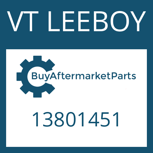 13801451 VT LEEBOY SPINDLE MACHINED