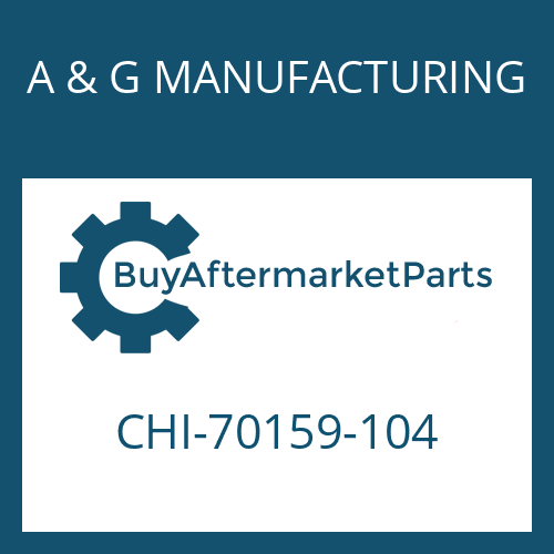 CHI-70159-104 A & G MANUFACTURING SPINDLE & PLUG ASSY