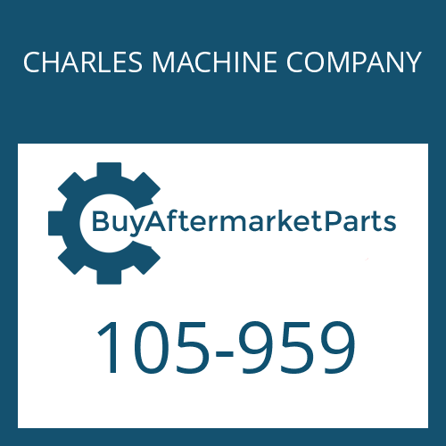 105-959 CHARLES MACHINE COMPANY SPACER PLAN PIN