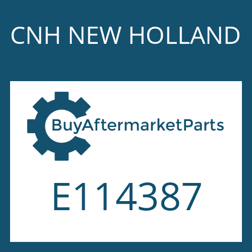 E114387 CNH NEW HOLLAND SHFT DRUM &VAL