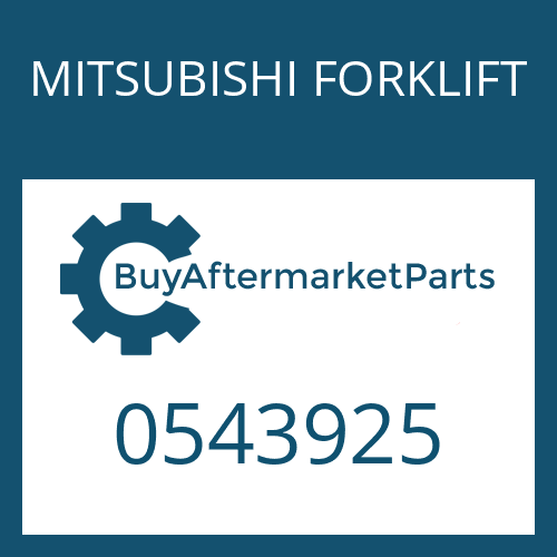 0543925 MITSUBISHI FORKLIFT RETAINER