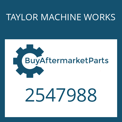 2547988 TAYLOR MACHINE WORKS ASSY. - REMOTE VALVE