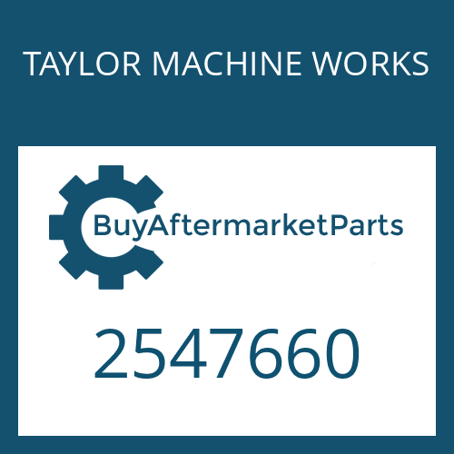 2547660 TAYLOR MACHINE WORKS E-PROM