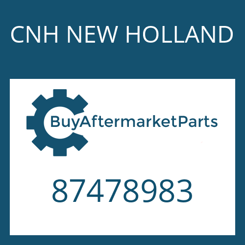 87478983 CNH NEW HOLLAND JOINT CENTRE SECTION