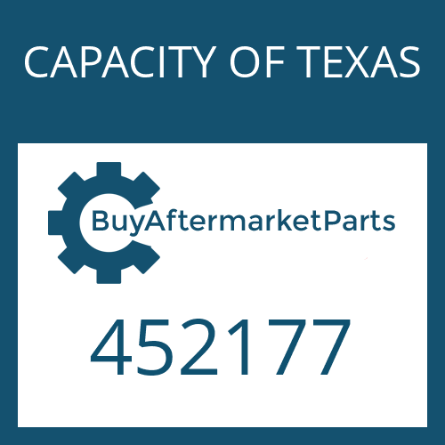 452177 CAPACITY OF TEXAS DRIVE FLANGE, COMPLETE