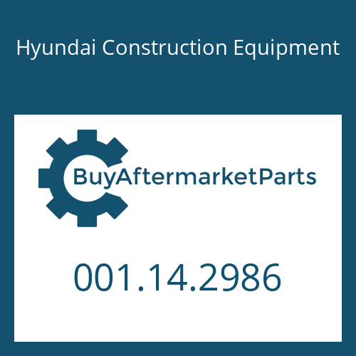 001.14.2986 Hyundai Construction Equipment Ring