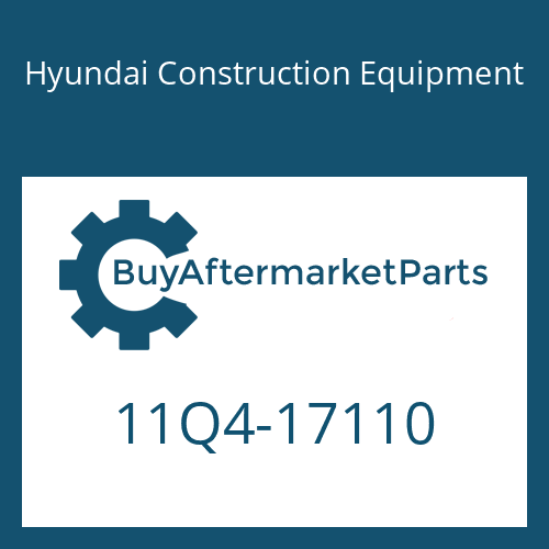 11Q4-17110 Hyundai Construction Equipment PLATE