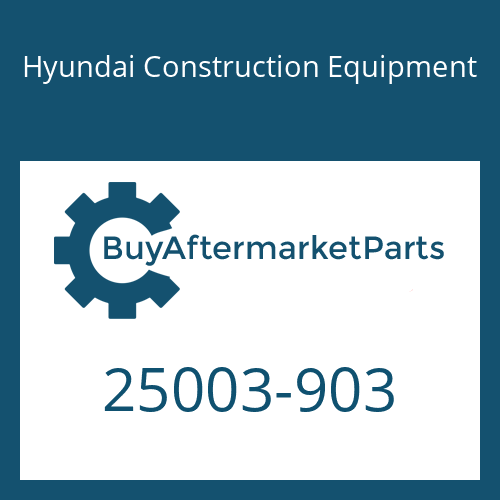 25003-903 Hyundai Construction Equipment O-RING