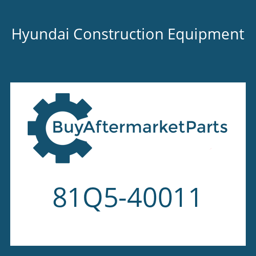 81Q5-40011 Hyundai Construction Equipment AXLE ASSY-FRONT