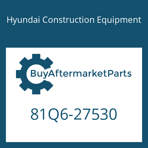 81Q6-27530 Hyundai Construction Equipment PAD-RUBBER
