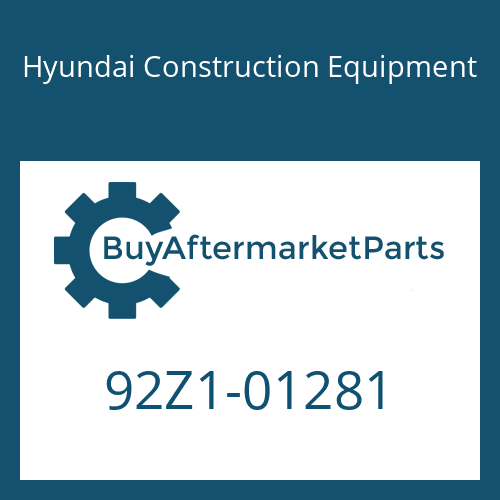92Z1-01281 Hyundai Construction Equipment DECAL-ROPS PLATE