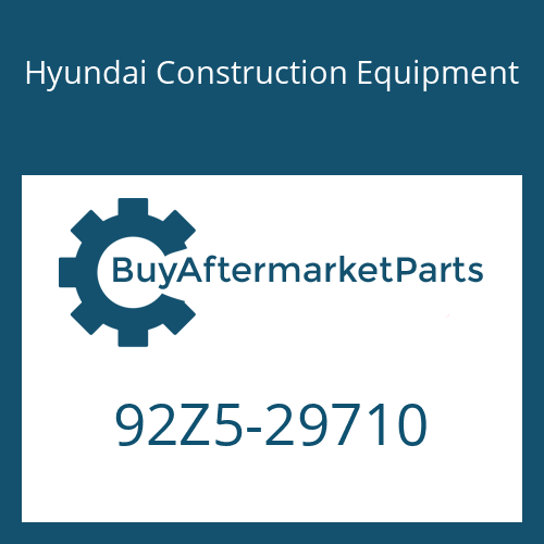 92Z5-29710 Hyundai Construction Equipment DECAL-SERVICE INSTRUCTION