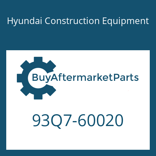 Hyundai Construction Equipment 93Q7-60020 - DECAL-MODEL NAME for Heavy Equipment