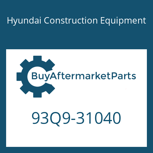 93Q9-31040 Hyundai Construction Equipment MANUAL-OPERATOR