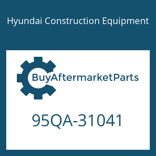 95QA-31041 Hyundai Construction Equipment MANUAL-OPERATOR