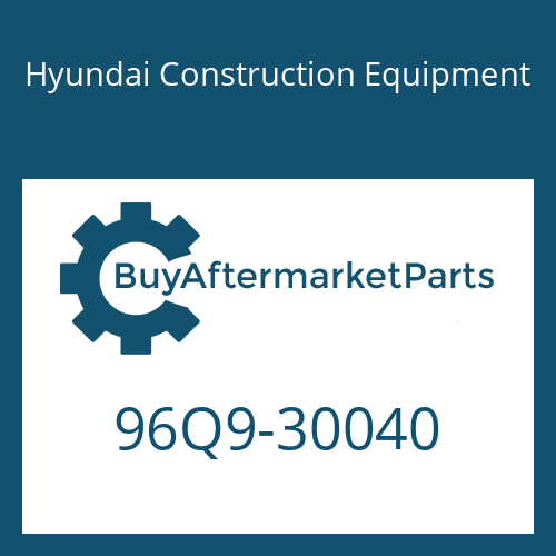 96Q9-30040 Hyundai Construction Equipment MANUAL-OPERATOR