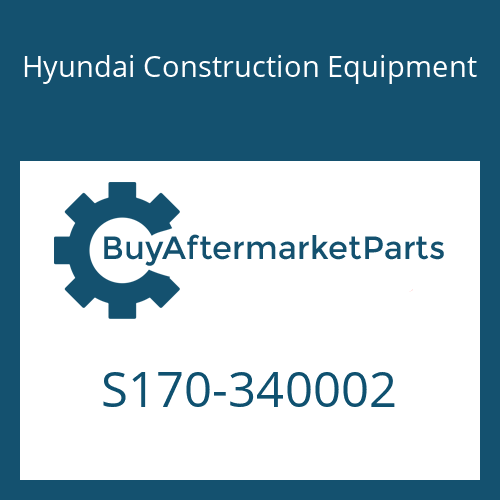 S170-340002 Hyundai Construction Equipment BOLT-U