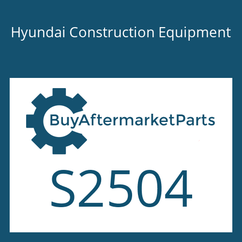 S2504 Hyundai Construction Equipment SCREW