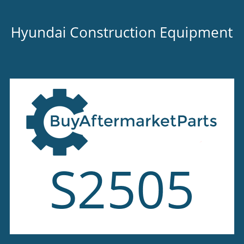 S2505 Hyundai Construction Equipment NUT