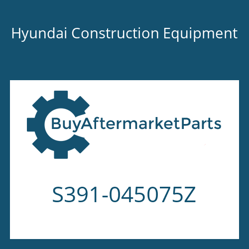 S391-045075Z Hyundai Construction Equipment SHIM-ROUND 1.0