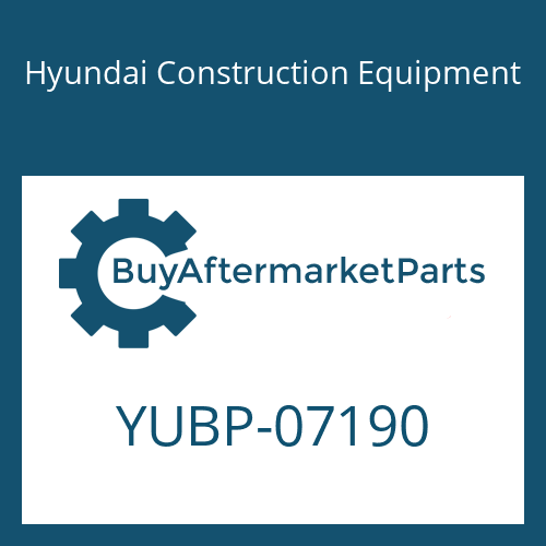 YUBP-07190 Hyundai Construction Equipment PIPE-COOLING