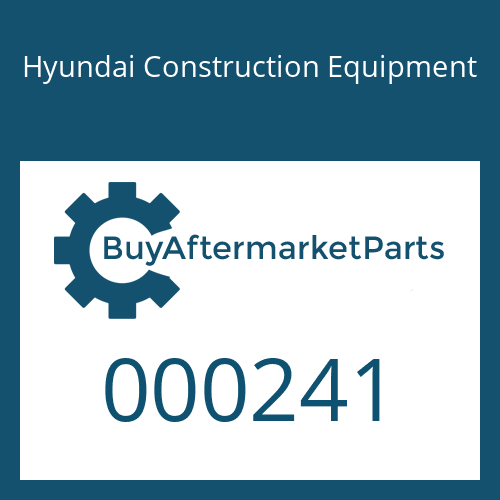 000241 Hyundai Construction Equipment CYLINDER ASSY-O/RIGGER RH