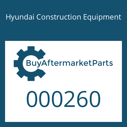 000260 Hyundai Construction Equipment CYLINDER ASSY-BOOM