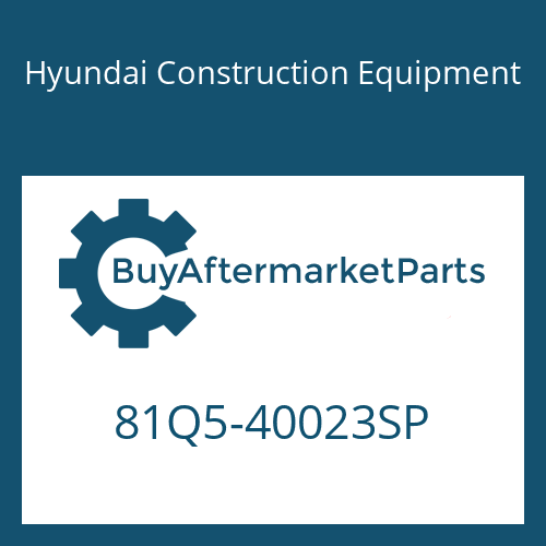 81Q5-40023SP Hyundai Construction Equipment AXLE ASSY-REAR
