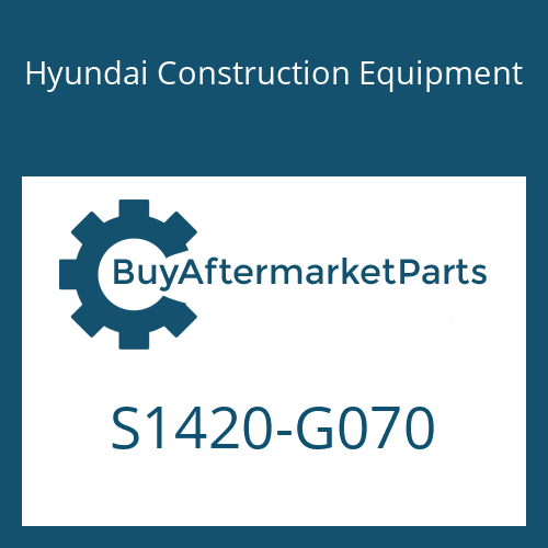S1420-G070 Hyundai Construction Equipment BOLT-SOCKET