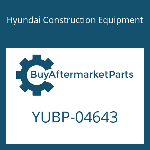 YUBP-04643 Hyundai Construction Equipment PLUNGER
