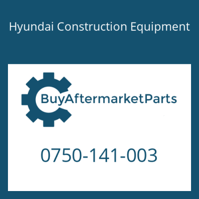 0750-141-003 Hyundai Construction Equipment PLATE-DRIVE