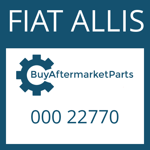 000 22770 FIAT ALLIS FRICTION PLATE