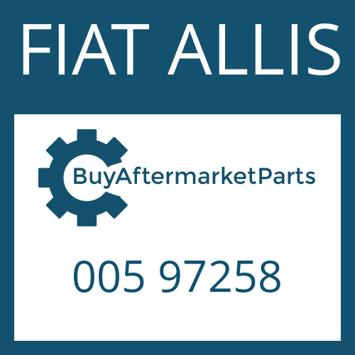 005 97258 FIAT ALLIS FRICTION PLATE