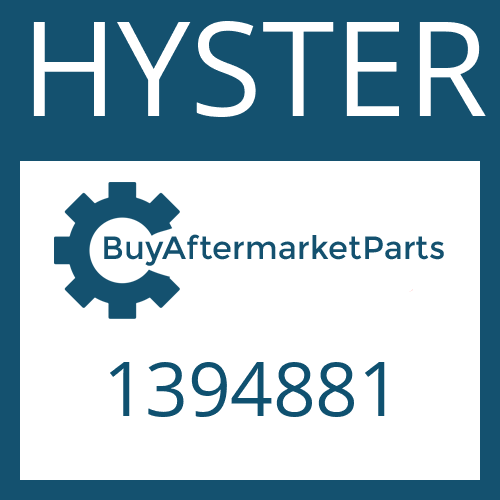 1394881 HYSTER FRICTION PLATE