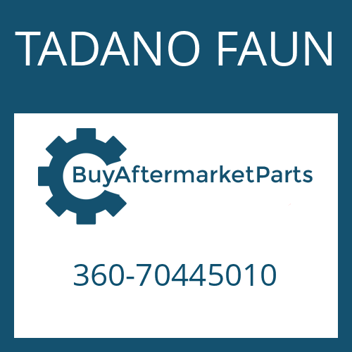 360-70445010 TADANO FAUN FRICTION PLATE