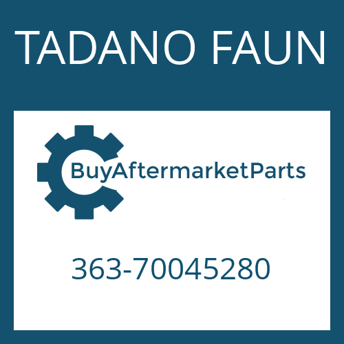 363-70045280 TADANO FAUN FRICTION PLATE