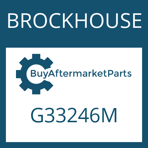 G33246M BROCKHOUSE FRICTION PLATE