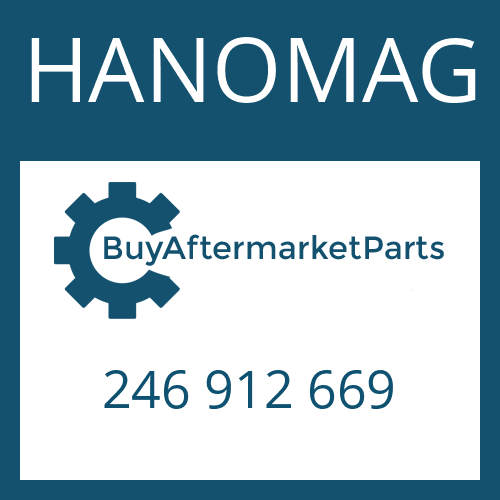 246 912 669 HANOMAG FRICTION PLATE