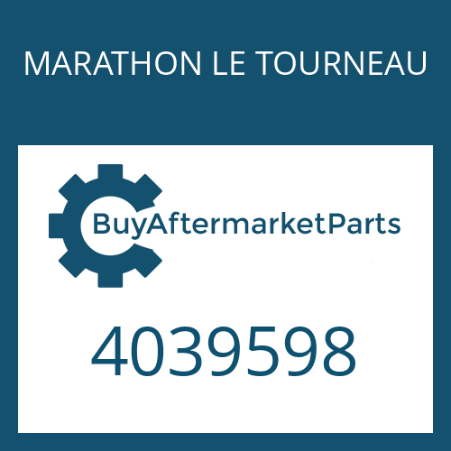 4039598 MARATHON LE TOURNEAU FRICTION PLATE