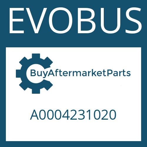 A0004231020 EVOBUS PLATE