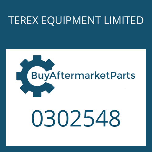 0302548 TEREX EQUIPMENT LIMITED O-RING