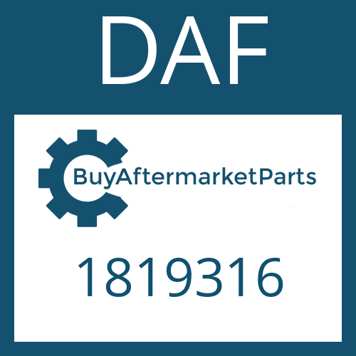 1819316 DAF THRUST WASHER