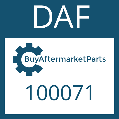 100071 DAF RETAINING RING