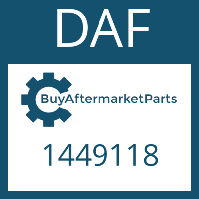 1449118 DAF INTERMEDIATE PLATE