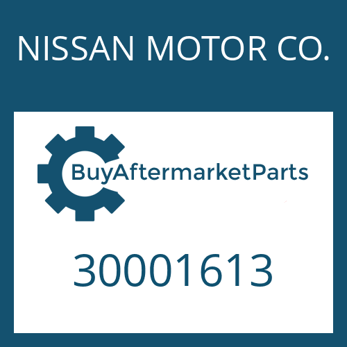 30001613 NISSAN MOTOR CO. HEAT EXCHANGER