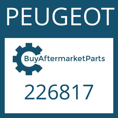 226817 PEUGEOT BREATHER TUBE